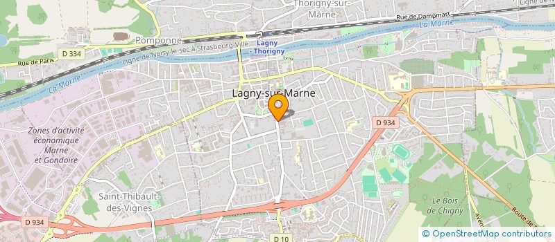 localisation de l'entreprise SCI PREMIERE  LAGNY-SUR-MARNE