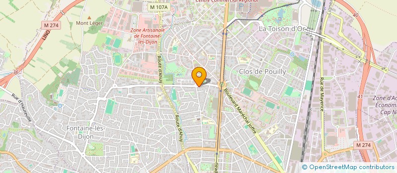 localisation de l'entreprise SCI PREMIERE GALERE à DIJON