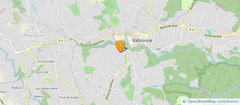 localisation de l'entreprise SCI PREMIERE PIERRE  VALBONNE