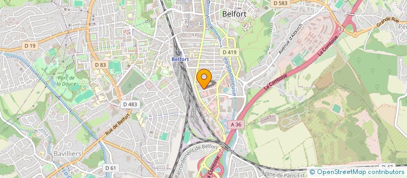 localisation de l'entreprise SCI PREMIUM  BELFORT