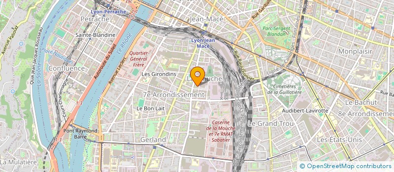 localisation de l'entreprise SCI PREMS  LYON 7EME