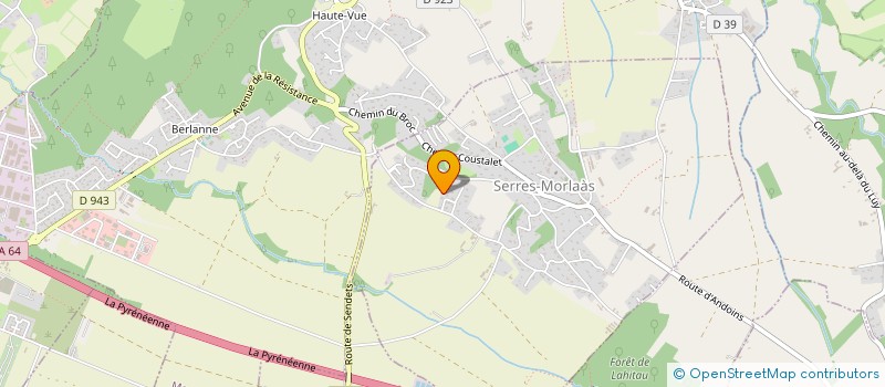 localisation de l'entreprise SCI PREPA  SERRES-MORLAAS