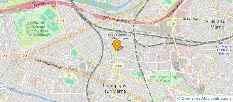 localisation de l'entreprise SCI PREPAV  CHAMPIGNY-SUR-MARNE