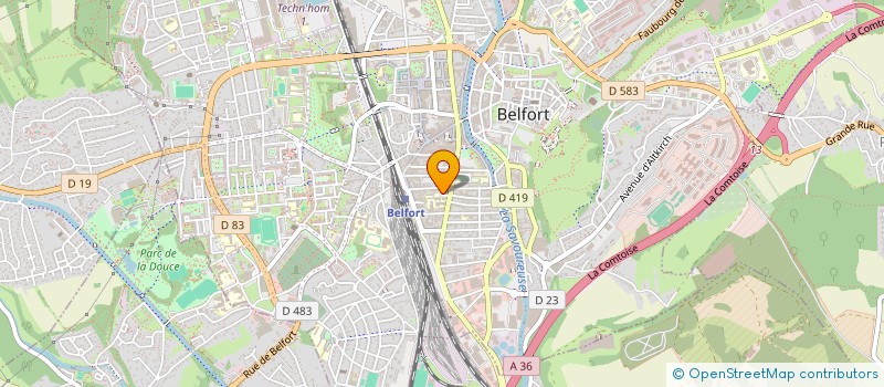 localisation de l'entreprise SCI PRES AU COMTE à BELFORT