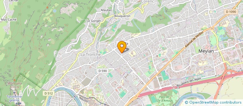 localisation de l'entreprise SCI PRES D'ELLES  CORENC