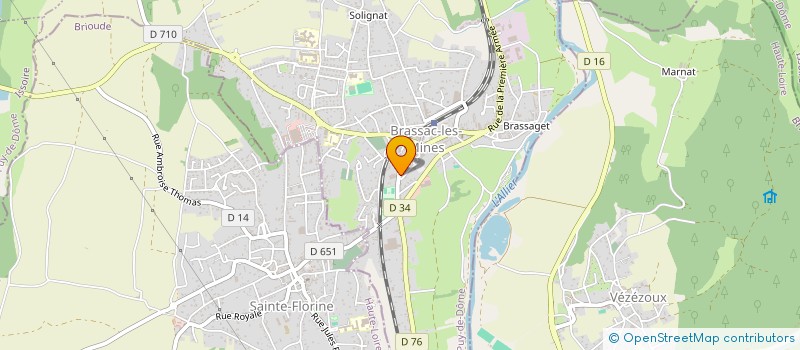 localisation de l'entreprise SCI PRESCA  BRASSAC-LES-MINES