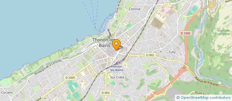 localisation de l'entreprise SCI PRESENCE à THONON-LES-BAINS