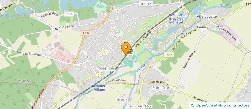 localisation de l'entreprise SCI PRESENCIA 91  BREUILLET