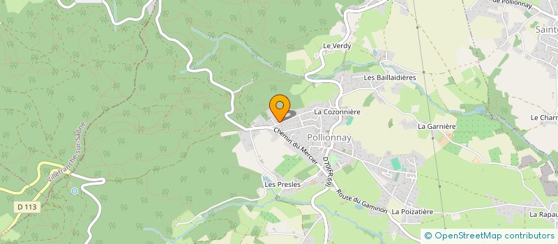 localisation de l'entreprise SCI PRESIDENT  POLLIONNAY