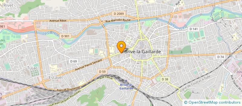 localisation de l'entreprise SCI PRESIDENT ROOSEVELT  BRIVE-LA-GAILLARDE