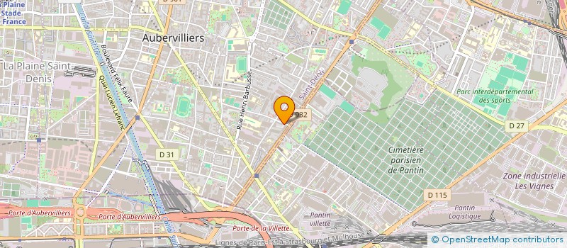 localisation de l'entreprise SCI PRESLES  AUBERVILLIERS