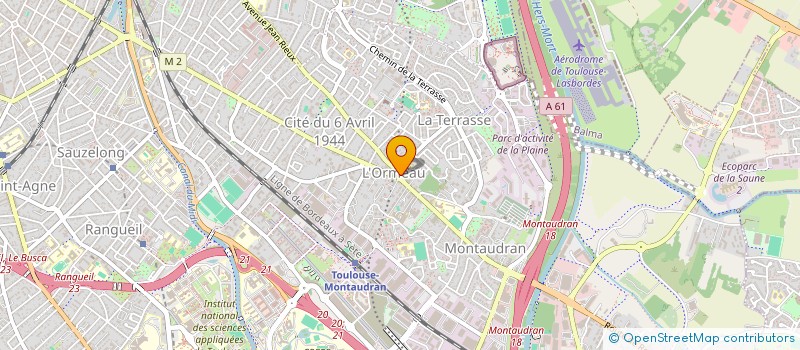 localisation de l'entreprise SCI PRESSE DE L'ORMEAU à TOULOUSE