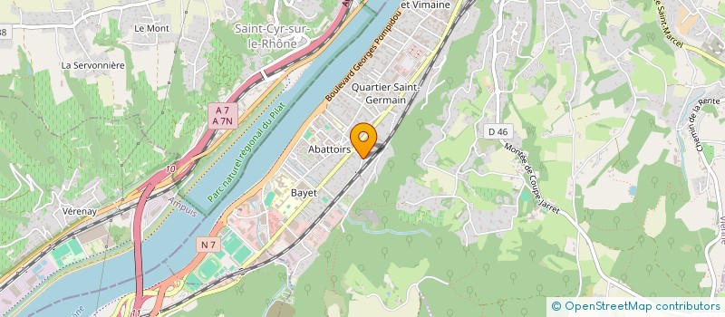 localisation de l'entreprise SCI PRESSENSE  VIENNE