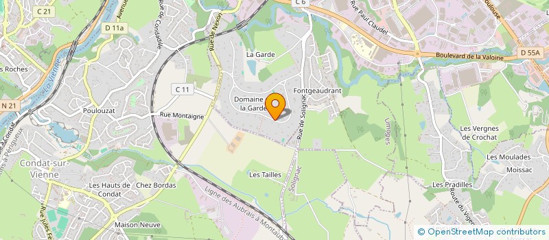 localisation de l'entreprise SCI PRESSIGOUT 1 à LIMOGES