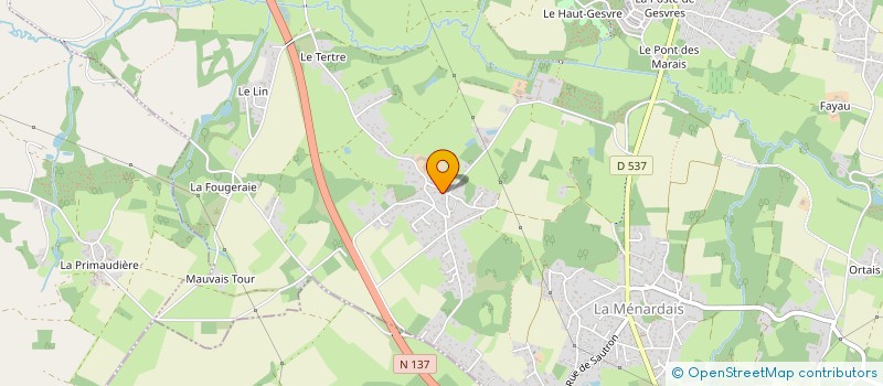 localisation de l'entreprise SCI PRESSOIR DE GARAMBEAU  TREILLIERES