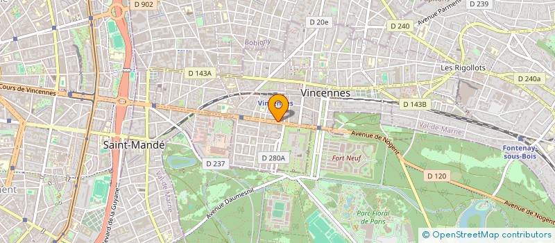localisation de l'entreprise SCI PRESSOIR PROMPT à VINCENNES