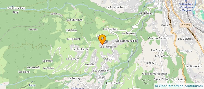 localisation de l'entreprise SCI PRESTALTITUDES  CORDON