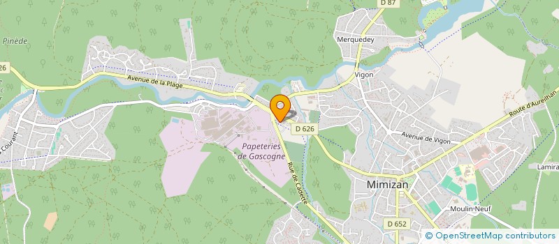 localisation de l'entreprise SCI PRESTIGE  MIMIZAN