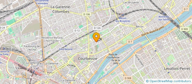 localisation de l'entreprise SCI PRESTIGE à COURBEVOIE