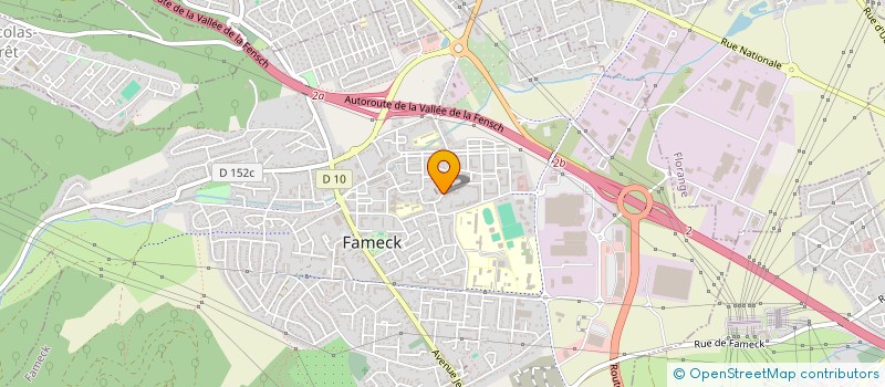 localisation de l'entreprise SCI PRESTIGE  FAMECK