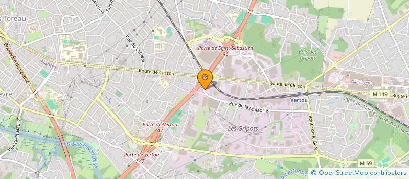 localisation de l'entreprise SCI PRESTIGE  VERTOU