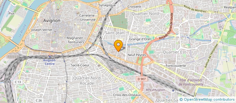 localisation de l'entreprise SCI PRESTIGE DU SUD  AVIGNON