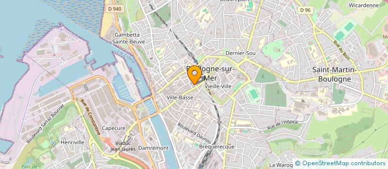 localisation de l'entreprise SCI PRESTIGE INVESTISSEMENTS  BOULOGNE-SUR-MER