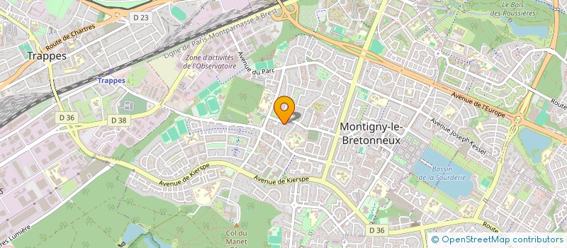 localisation de l'entreprise SCI PRESTOFFICE  MONTIGNY-LE-BRETONNEUX