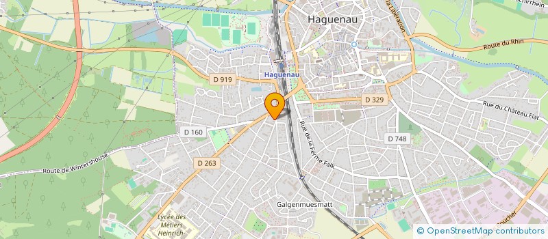 localisation de l'entreprise SCI PRETEUR  HAGUENAU