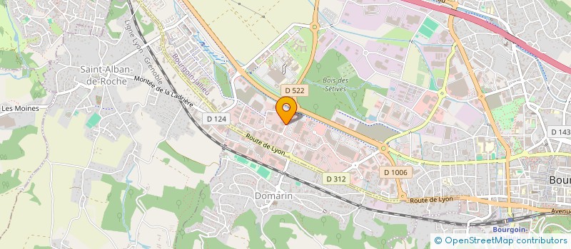 localisation de l'entreprise SCI PREVAL  BOURGOIN-JALLIEU