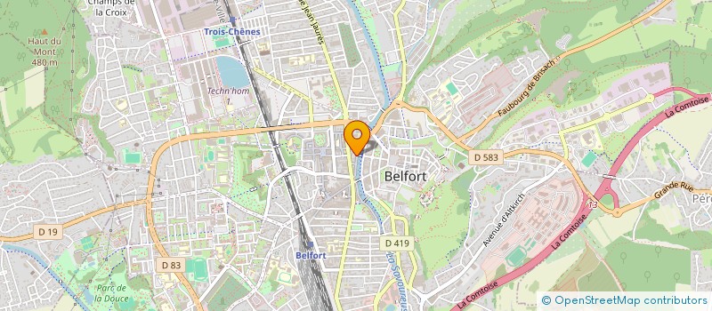 localisation de l'entreprise SCI PREVILLA à BELFORT