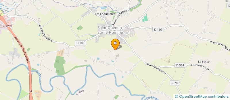 localisation de l'entreprise SCI PREVOIR  SAINT-QUENTIN-SUR-LE-HOMME