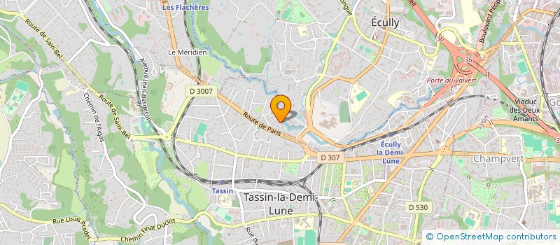 localisation de l'entreprise SCI PREVOST 12  ECULLY