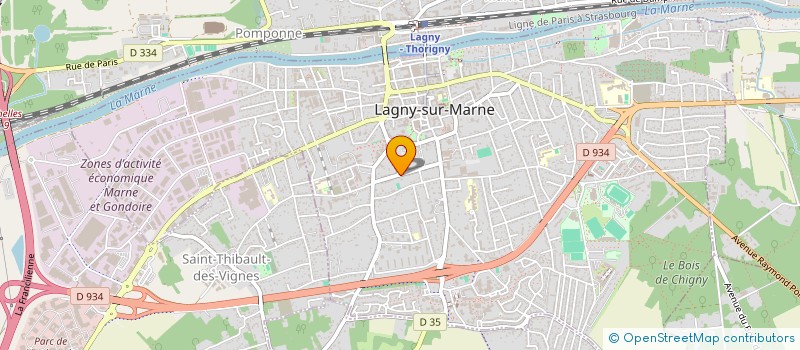 localisation de l'entreprise SCI PREVOST  LAGNY-SUR-MARNE