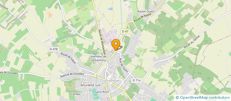 localisation de l'entreprise SCI PREVOST  FRONTON