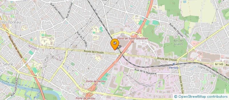 localisation de l'entreprise SCI PREVOST-MIRANDA à SAINT-SEBASTIEN-SUR-LOIRE