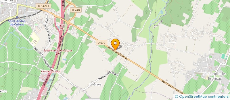 localisation de l'entreprise SCI PREVOT  SAINT-ANDRE-DE-CUBZAC