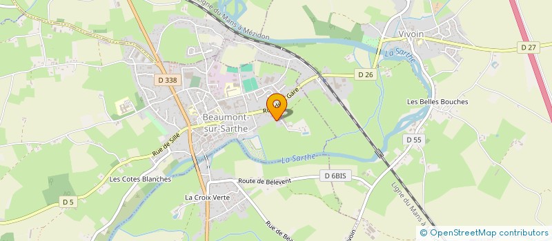 localisation de l'entreprise SCI PREVOYANCE  BEAUMONT-SUR-SARTHE