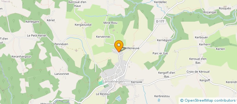 localisation de l'entreprise SCI PRI TER CO  LANVENEGEN