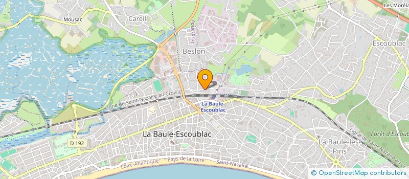 localisation de l'entreprise SCI PRIAM  LA BAULE-ESCOUBLAC