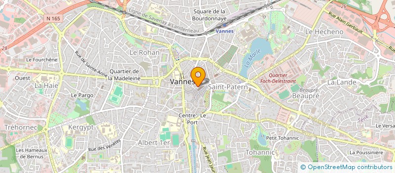 localisation de l'entreprise SCI PRIBALTISKAIA à VANNES