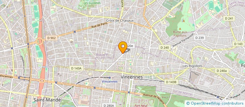 localisation de l'entreprise SCI PRIEUR à VINCENNES