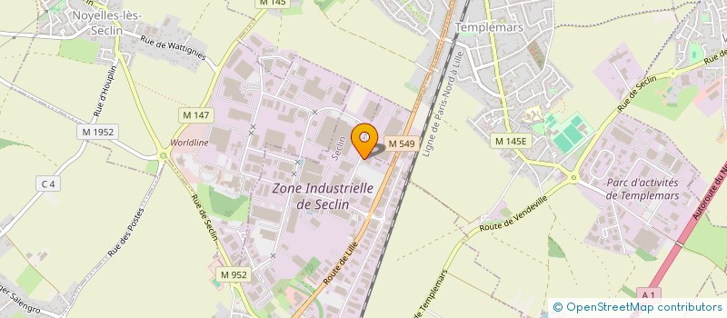 localisation de l'entreprise SCI PRIEURE  SECLIN