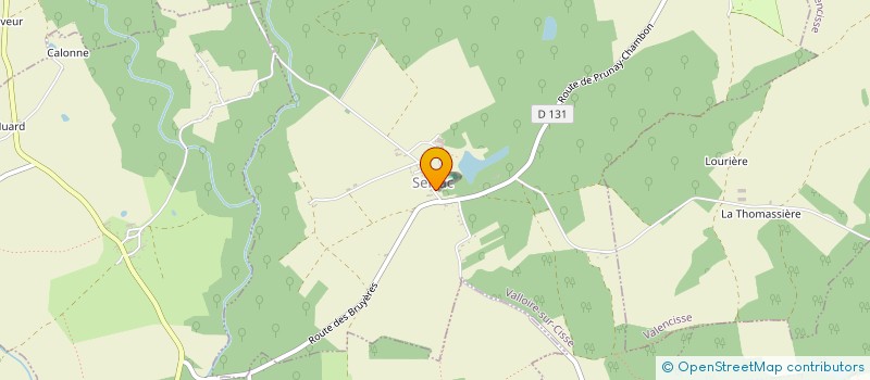 localisation de l'entreprise SCI PRIEURE DE SEILLAC  VALLOIRE-SUR-CISSE