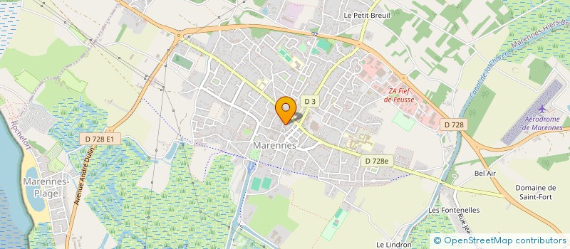 localisation de l'entreprise SCI PRIEURE DICO  MARENNES-HIERS-BROUAGE