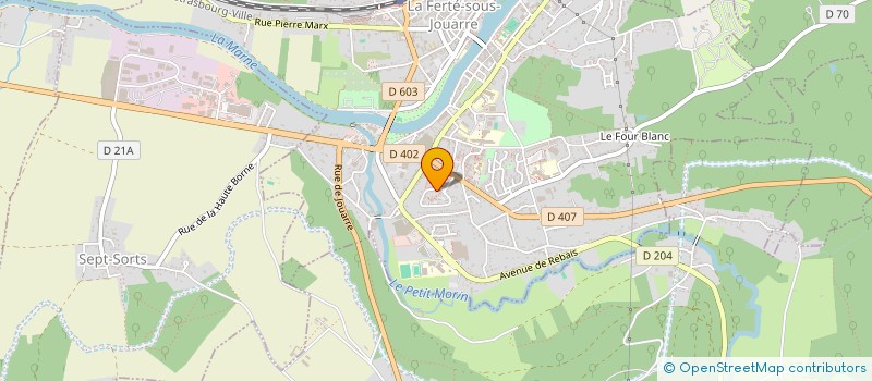 localisation de l'entreprise SCI PRIEUX MUYLAERT  LA FERTE-SOUS-JOUARRE