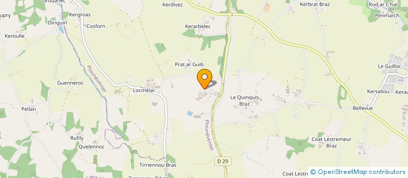 localisation de l'entreprise SCI PRIGENT 2  PLOUNEVENTER