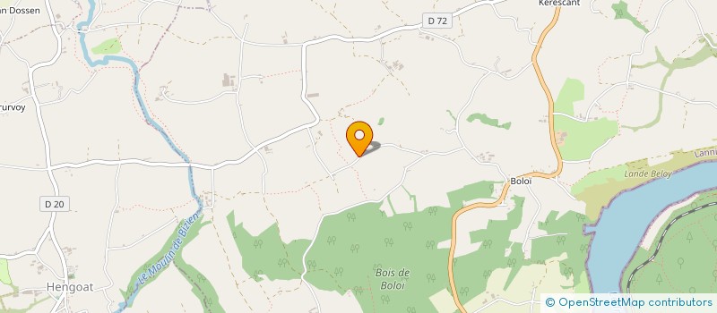 localisation de l'entreprise SCI PRIGENT LE GROUIEC  PLEUDANIEL