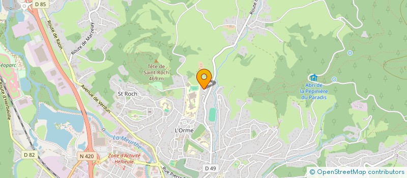 localisation de l'entreprise SCI PRIM  SAINT-DIE-DES-VOSGES