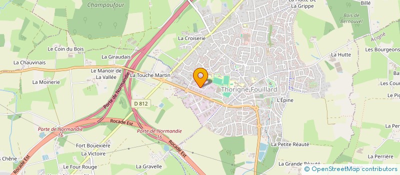 localisation de l'entreprise SCI PRIM'FRUITS  THORIGNE-FOUILLARD